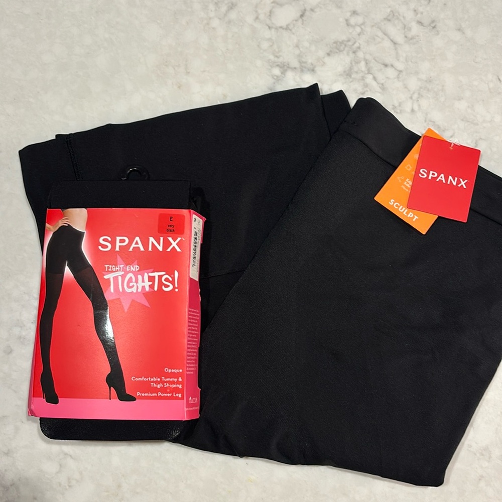 SPANX tight end tights and High waisted shorts